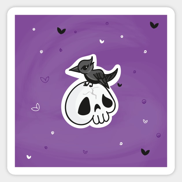 Skull Sticker by snowshade